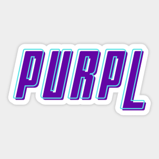 PURPL Purple Sticker